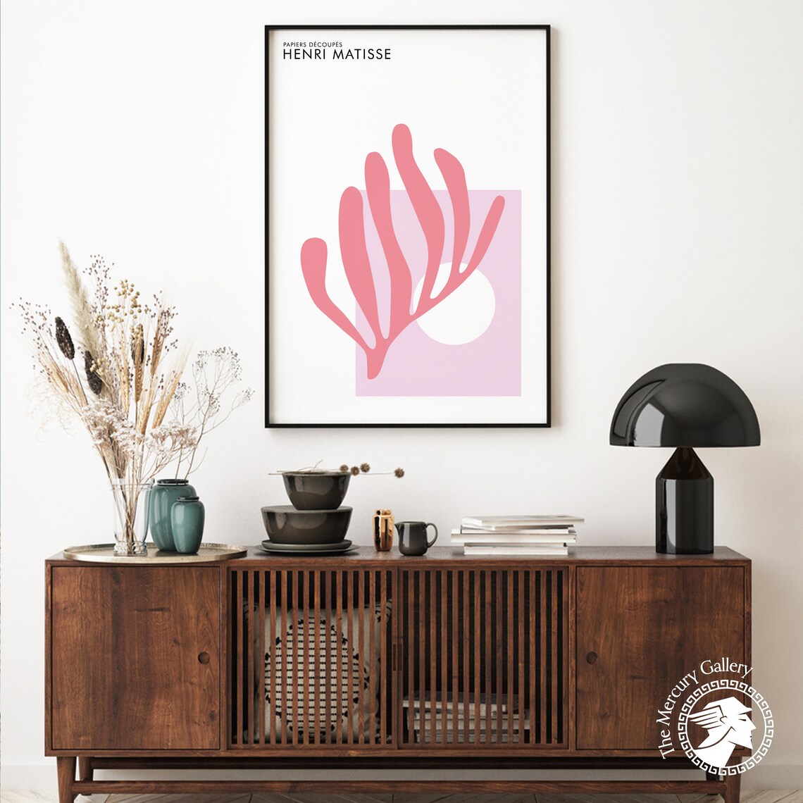Henri Matisse Pink Coral Cut Out Abstract Exhibition Poster Wall Print - Image 6