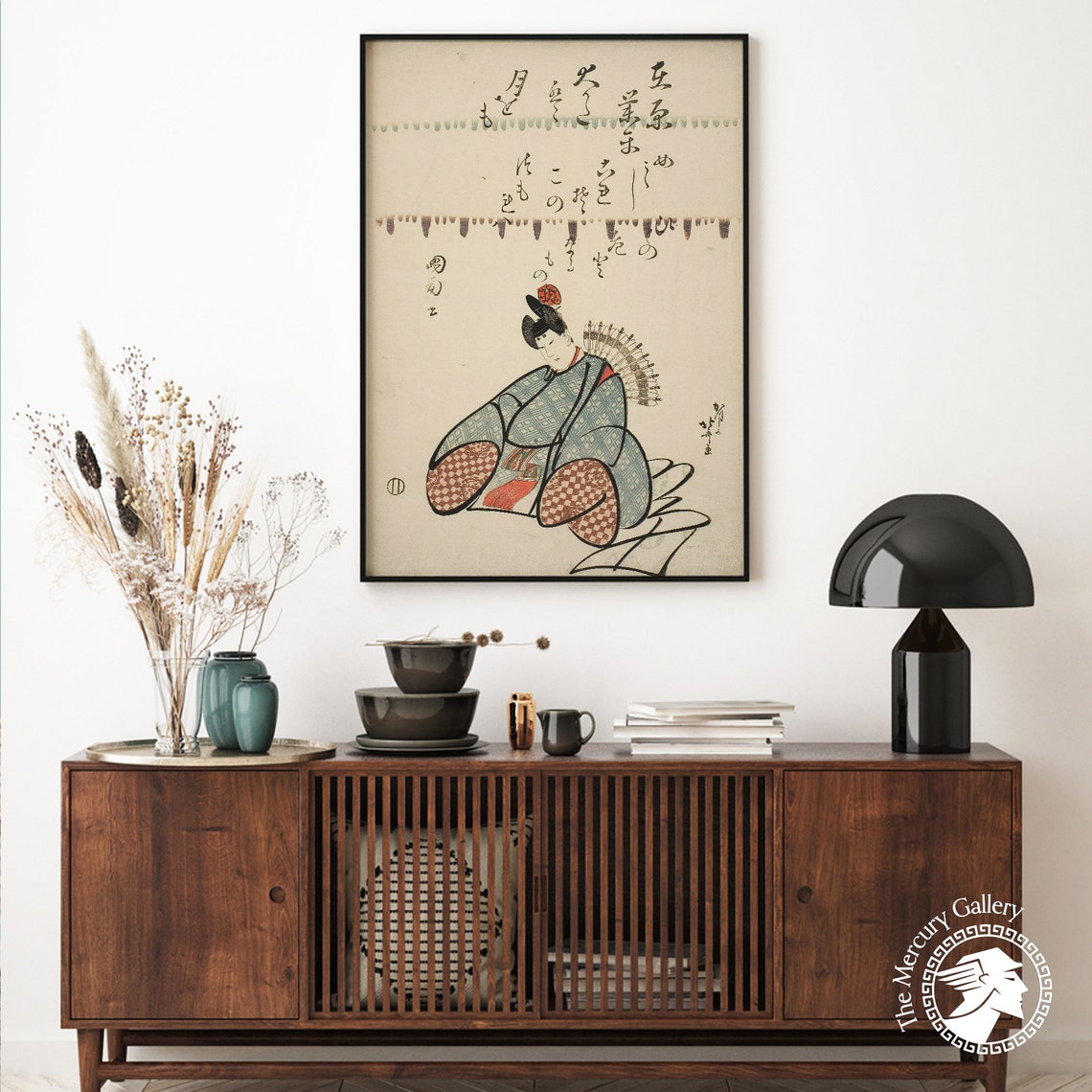 Hokusai Art Print The Poet Ariwara No Narihira Japan Wall Art Japanese Woman Japanese Art Print Japanese Decor - Image 6