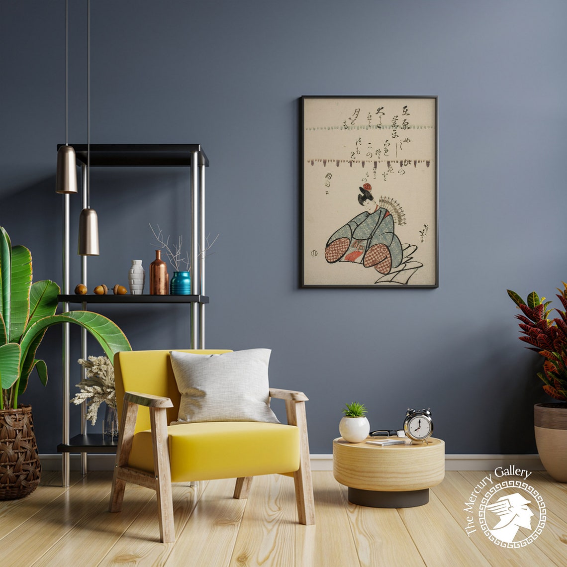 Hokusai Art Print The Poet Ariwara No Narihira Japan Wall Art Japanese Woman Japanese Art Print Japanese Decor - Image 4