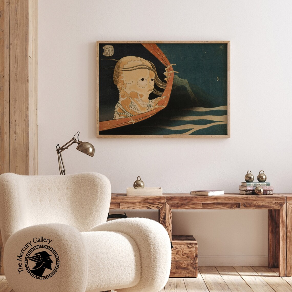 Hokusai Ghost of Kohada Koheiji Japanese Horror Woodblock Art Poster - Image 6