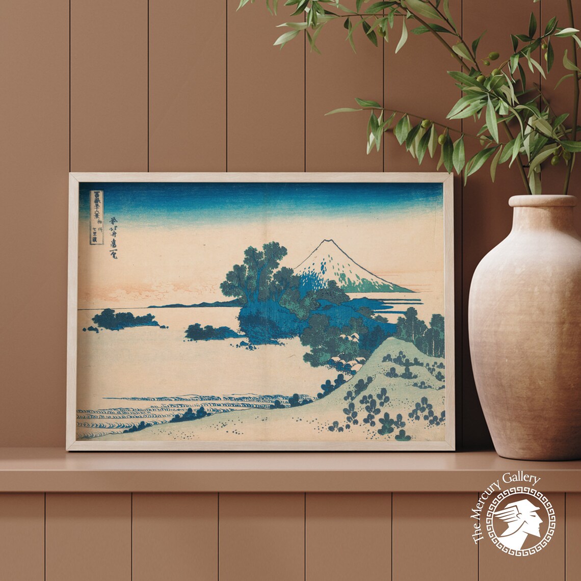Hokusai Print Japan Wall Art Fuji From The Shichirigahama Beach In Sagami Province Japanese Posters Woodblock Print Japanese Decor - Image 4