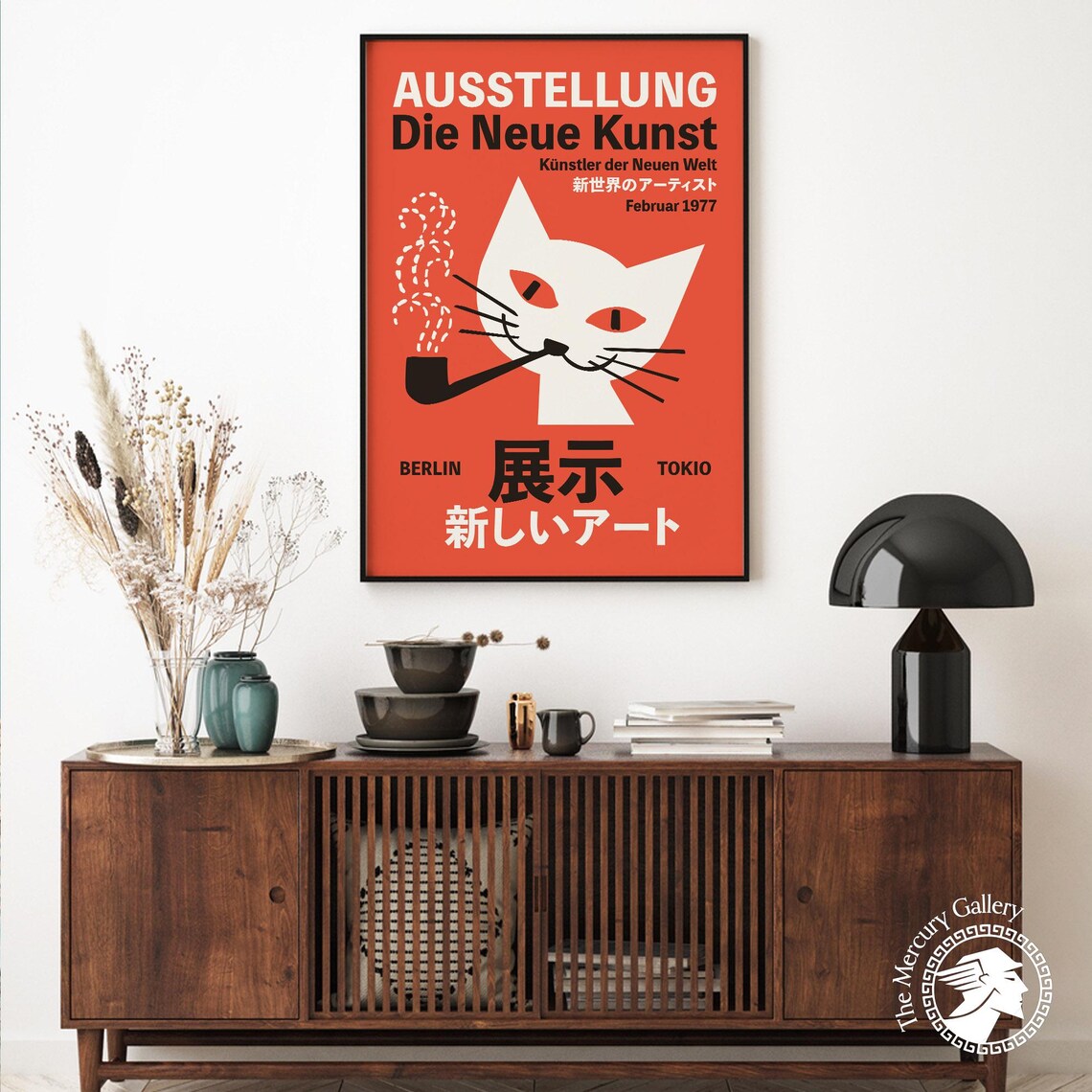 Cat Poster Berlin Tokio Exhibition Poster - Image 6