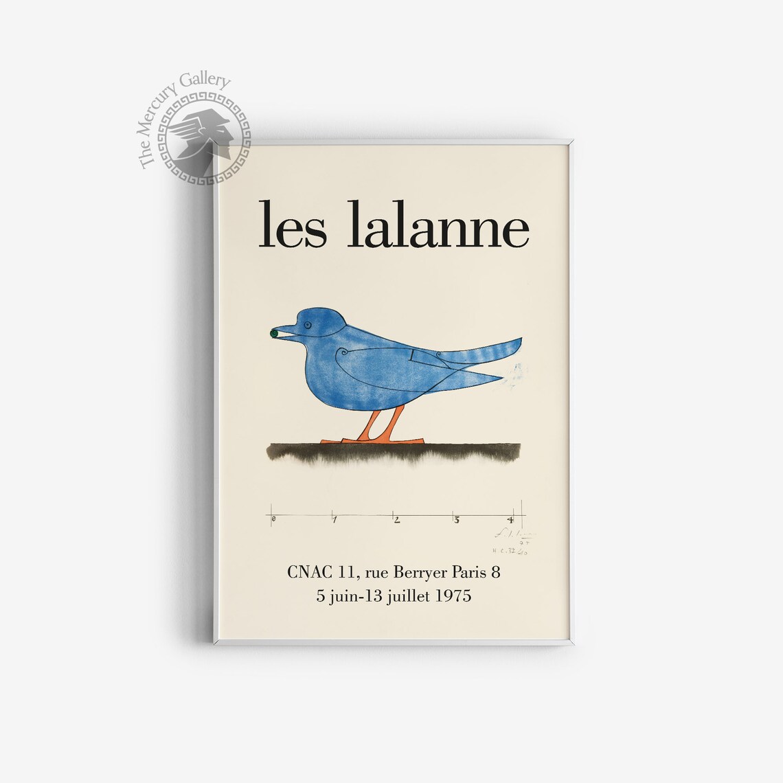 Lalanne Bird Exhibition Poster, Mid-Century Modern - Image 3