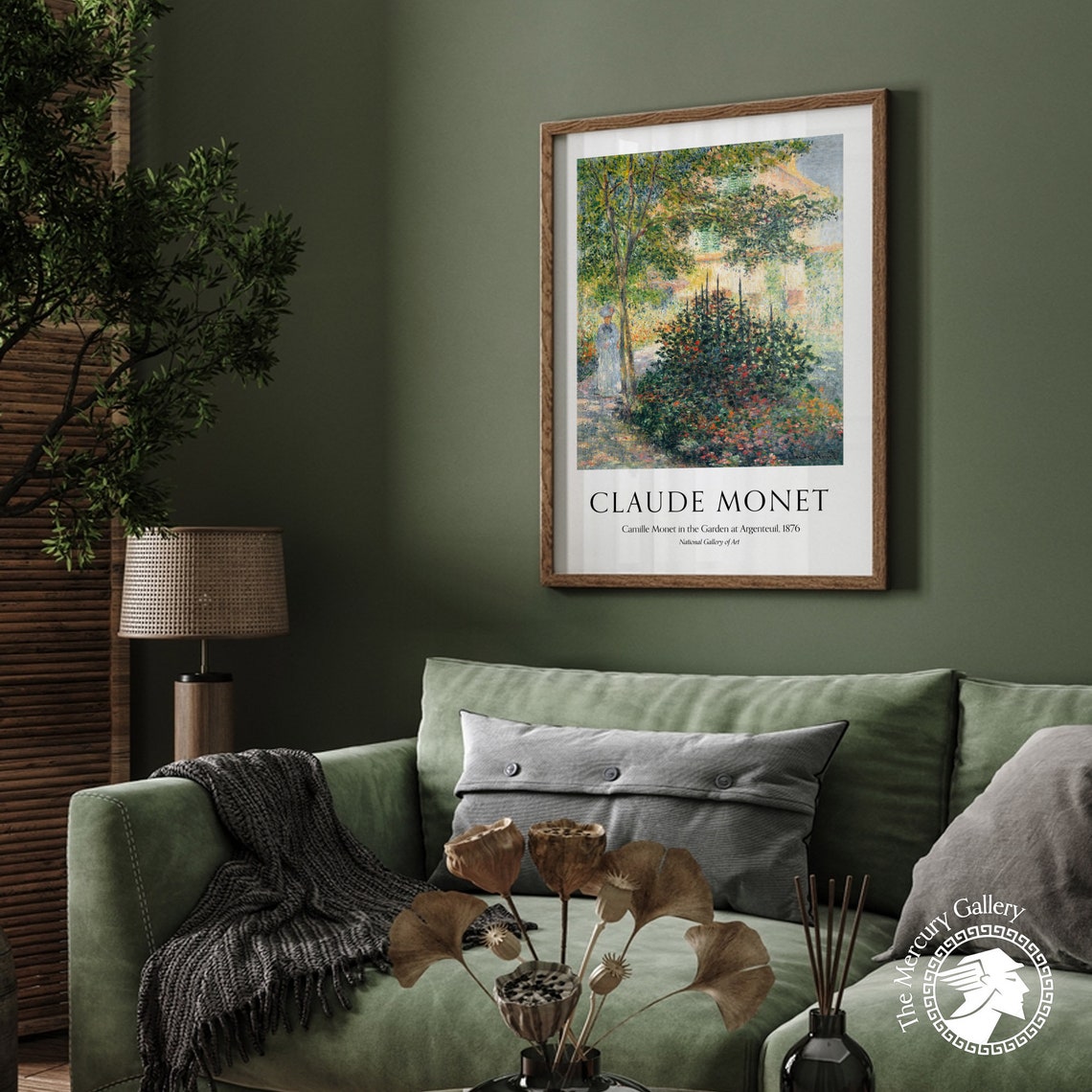 Claude Monet Camille In The Garden At Argenteuil Summer Scene Poster - Image 6