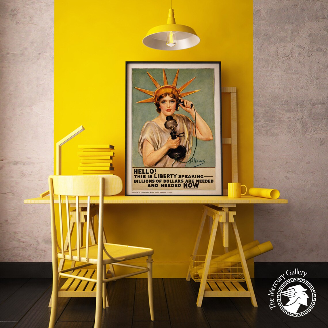 This Is Liberty Speaking, Vintage Retro Home Decor - Image 5