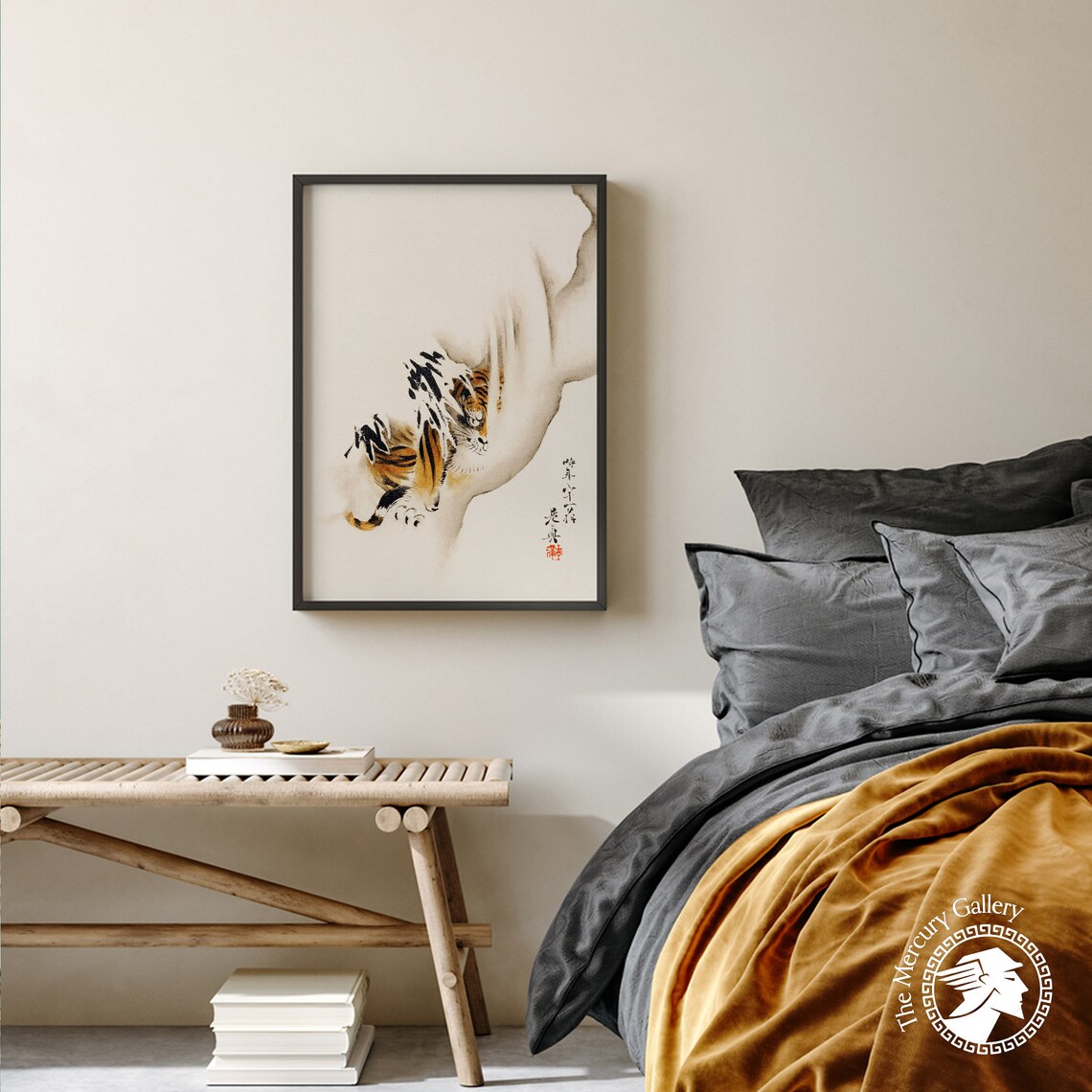 Shibata Zeshin Tiger Painting Tiger Poster Asian Art Japanese Print Animal Print Wild Animal Gift Vintage Home Decor - Image 3