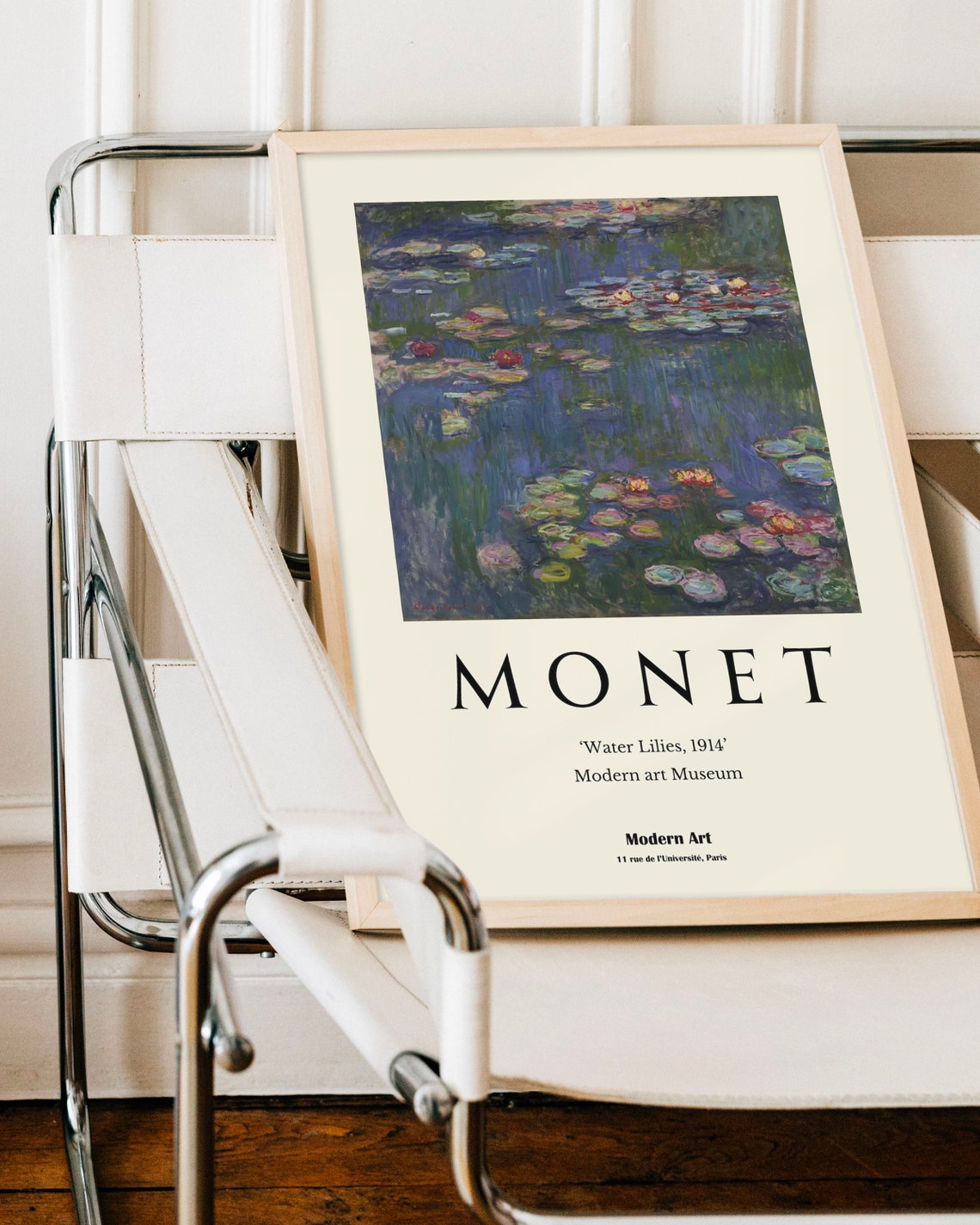 Claude Monet Water Lilies 1914 Impressionist Pond Exhibition Poster - Image 2