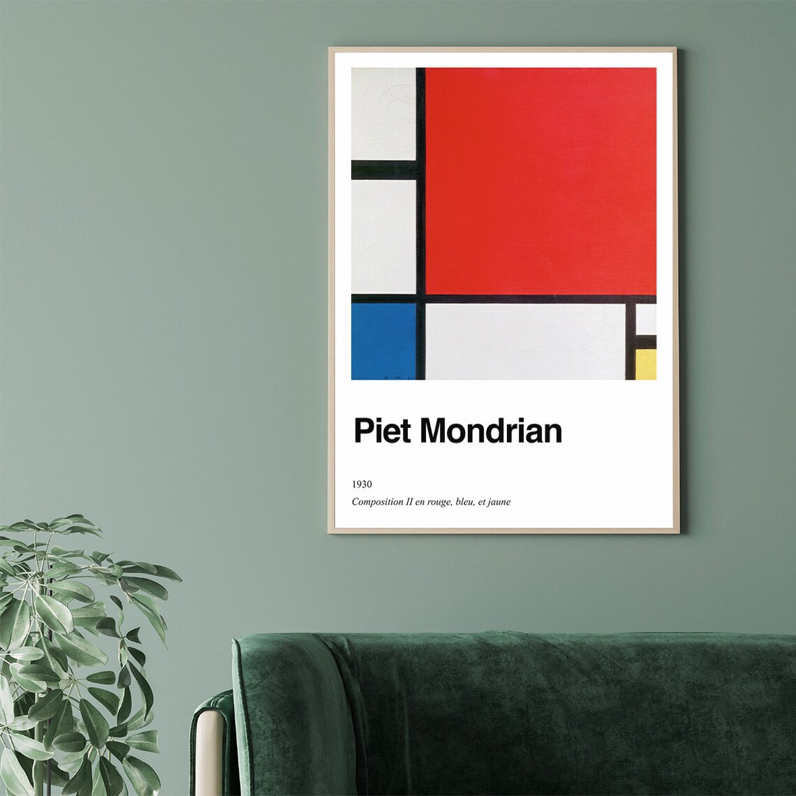 Mondrian Abstract Poster, Minimalist Exhibition Art Print - Image 3