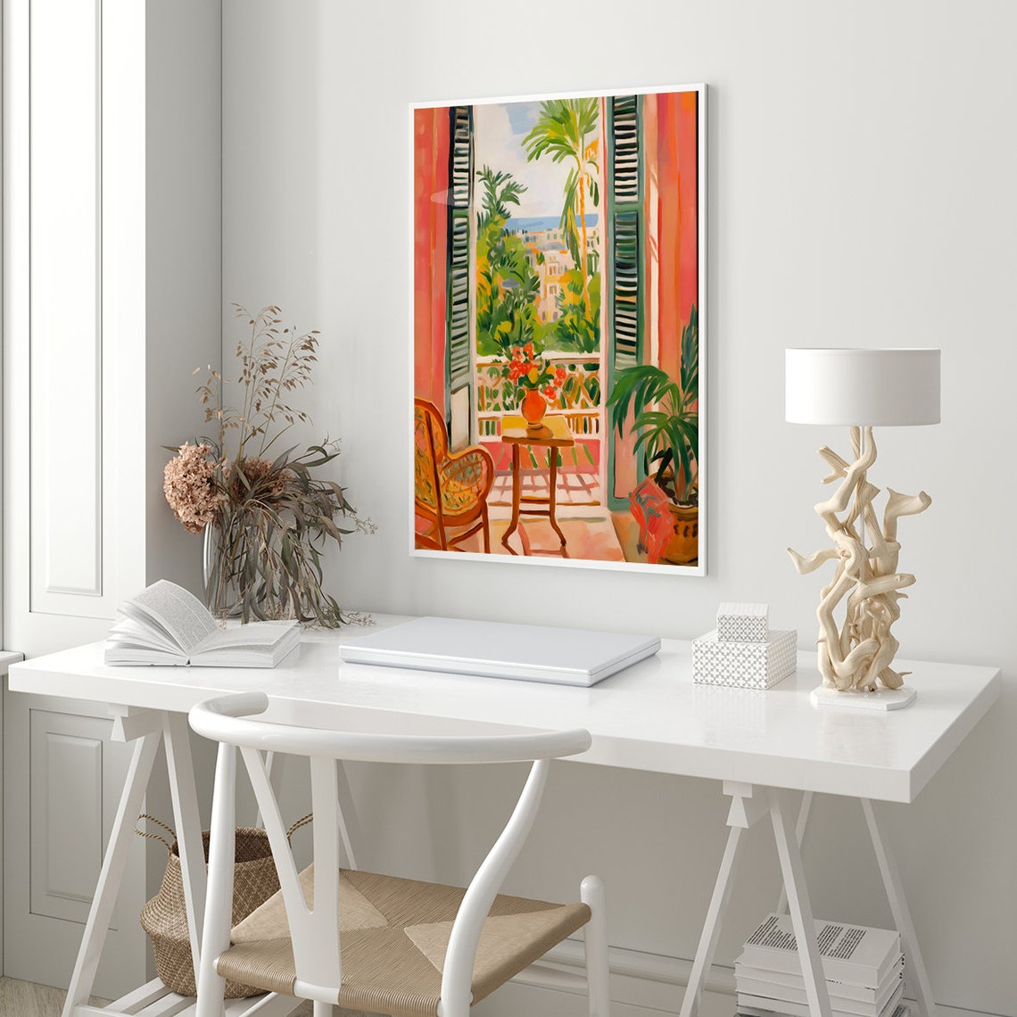 Henri Matisse Open Window Style Balcony Tropical View Poster - Image 3