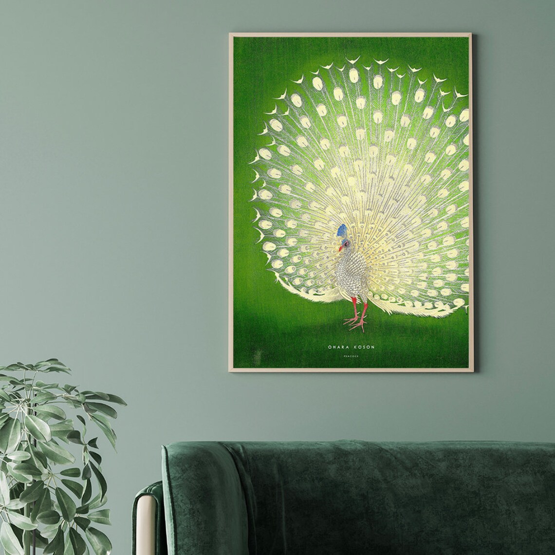 Japanese Peacock Poster, Ohara Koso Nature Art Print - Image 3