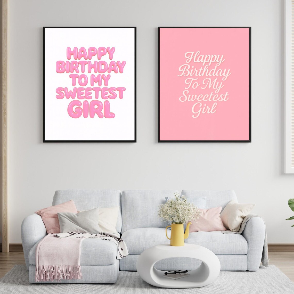 Happy Birthday To My Sweetest Girl Art Print