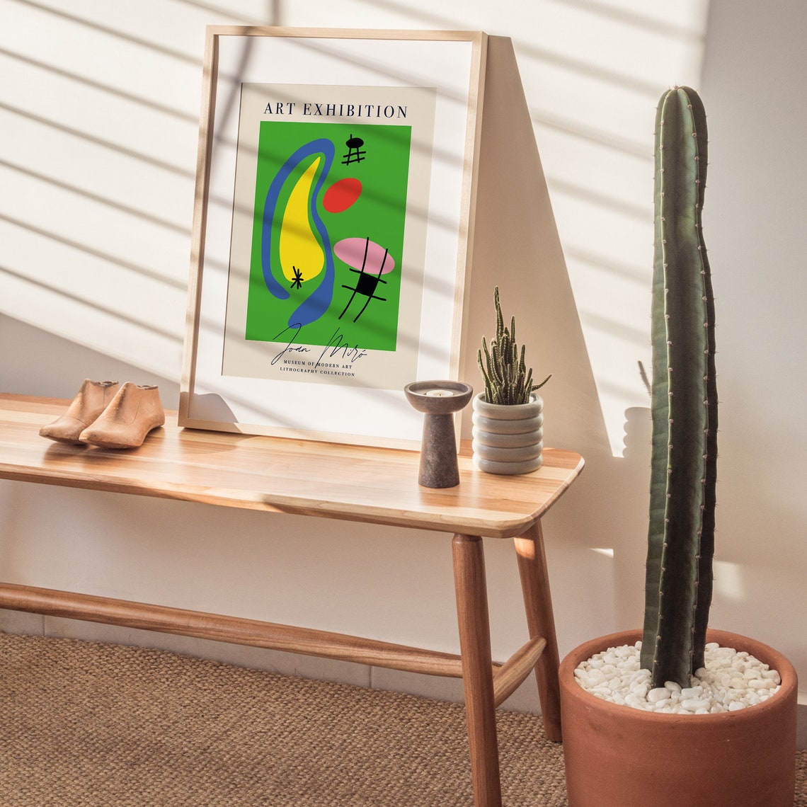 Joan Miro Green Abstract Art Exhibition Litho Collection Poster - Image 8