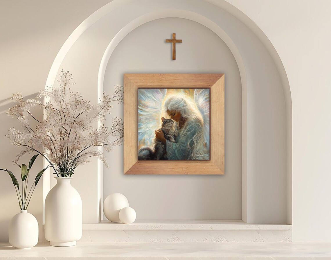 Guardian Angel Of Cats, Cat Lover Gift - Image 3
