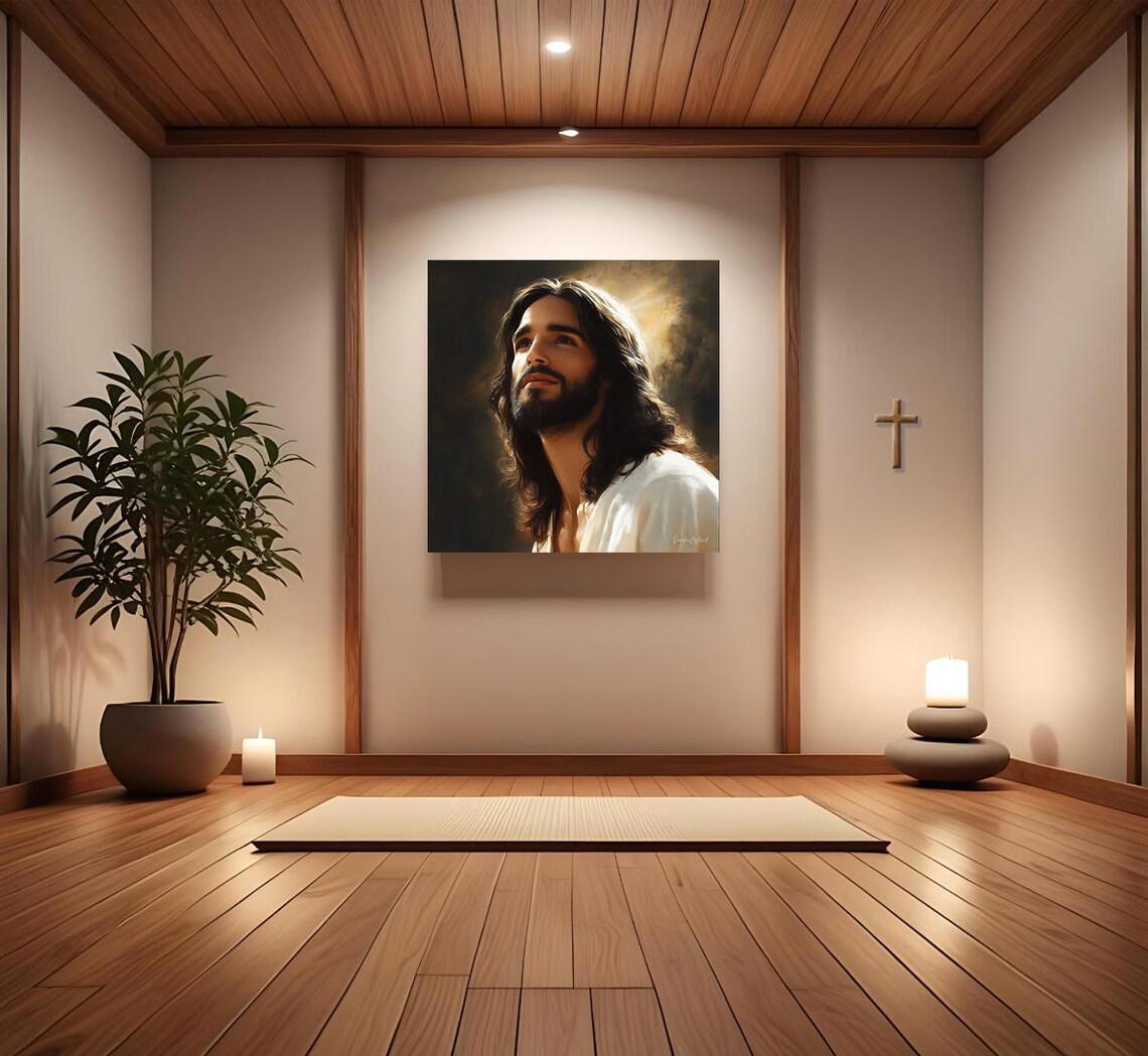 Jesus Portrait, God Grace Christian Wall Art - Image 5