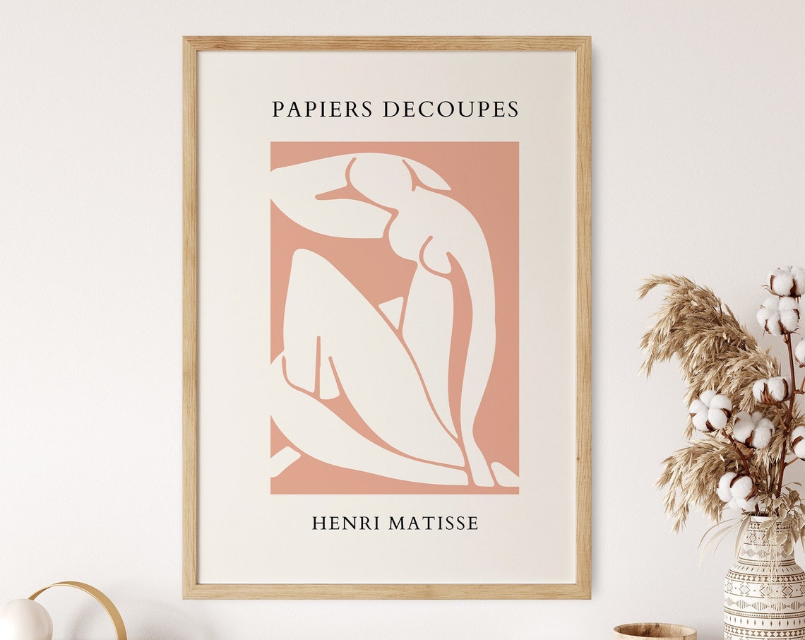 Henri Matisse Papiers Decoupes Terracotta Nude Cut-Out Poster - Image 7