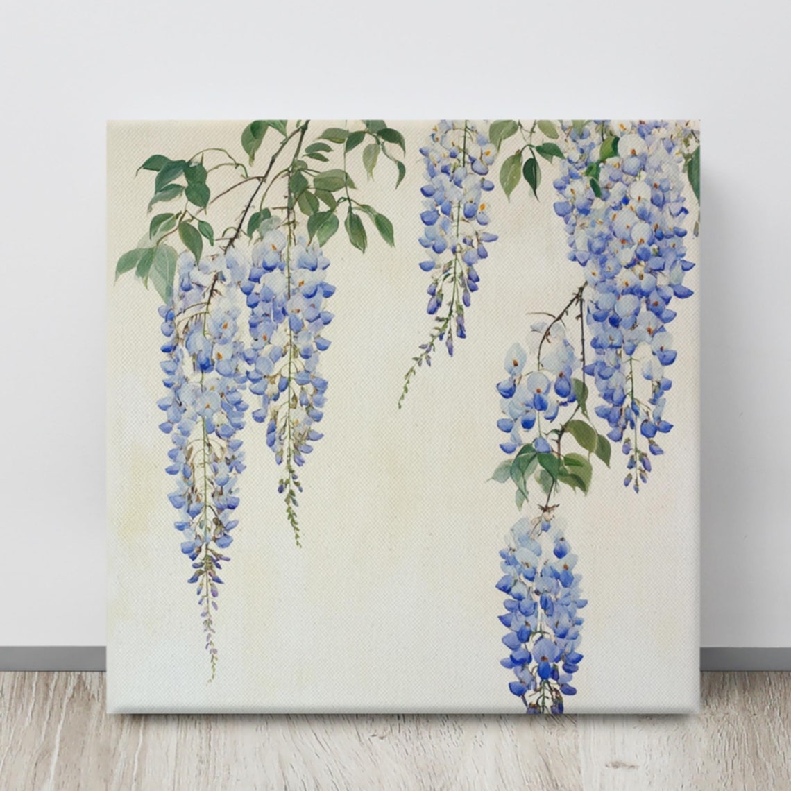 Wisteria Flower Wall Art Painting Print Print Vine Wall Art Flower Wall Art Large Painting Wall Art Wisteria Plant Art