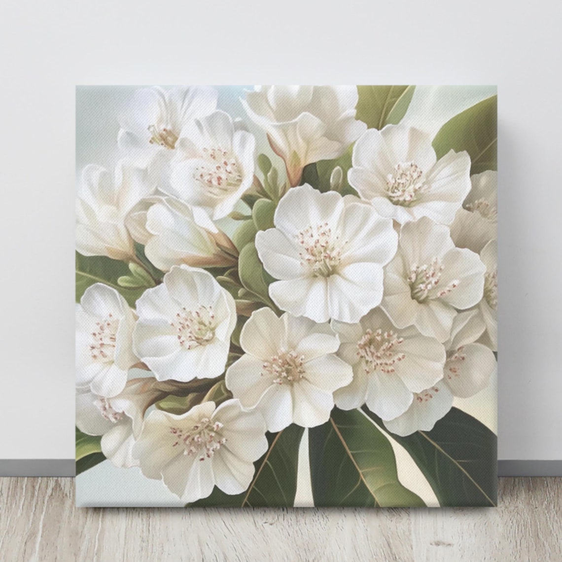 White Mountain Laurel Blossoms Cluster Fresh Botanical Poster