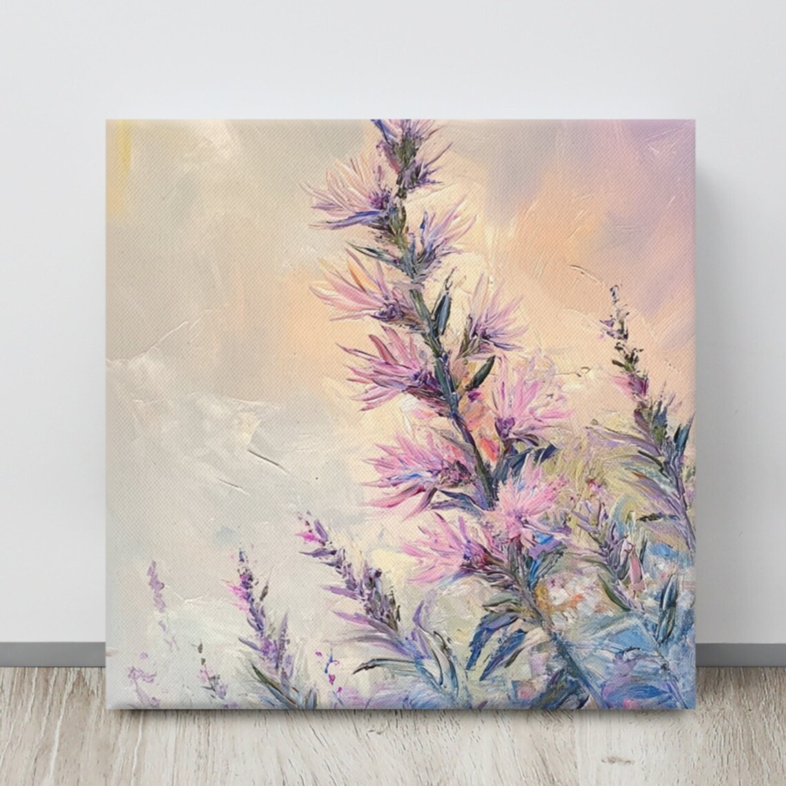 Blazing Star Liatris Pink Purple Blooms Painting Print Poster