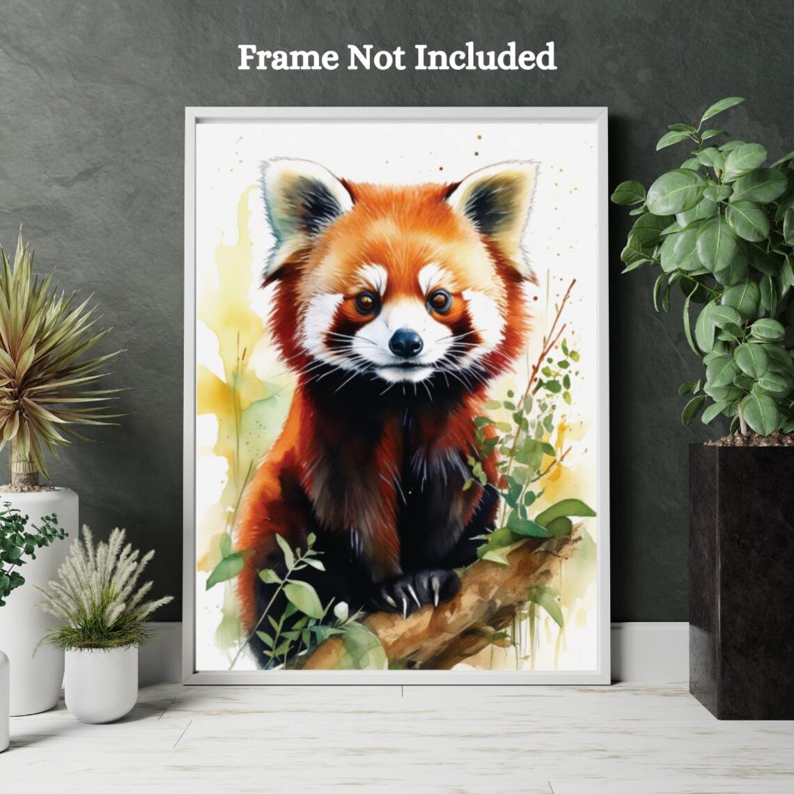 Red Panda Art Print, Whimsical Animal Decor