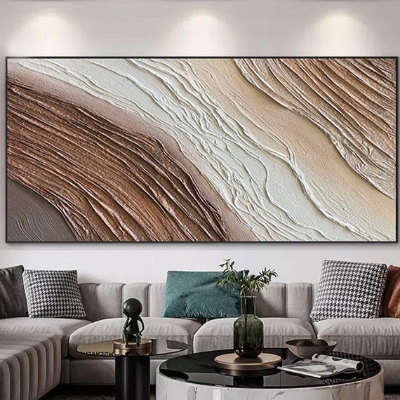 3dtextured Original Painting Acrylic Painting On Personalized Gifts Abstract Painting Framed Wall Painting For Living Room Wall Art