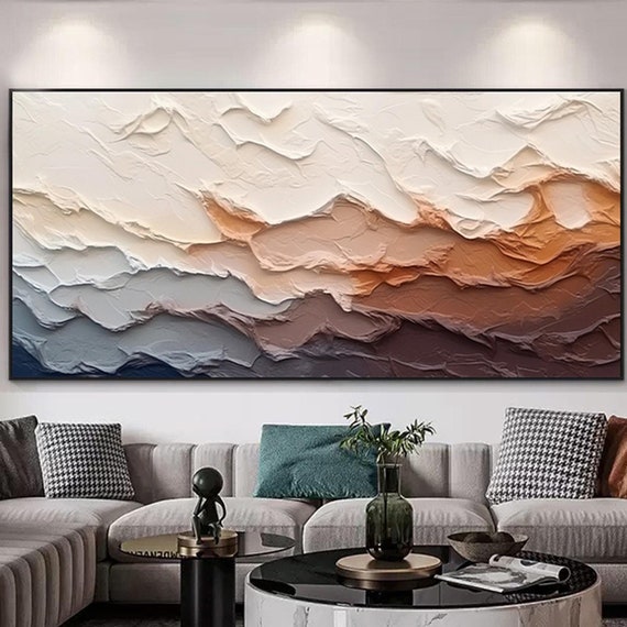 3dtextured Original Painting Acrylic Painting On Personalized Gifts Abstract Painting Framed Wall Painting For Living Room Wall Art
