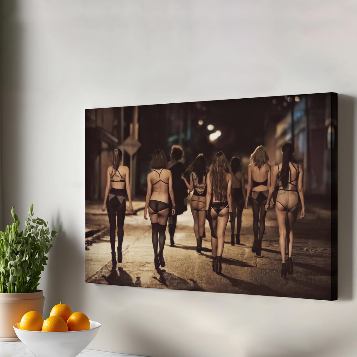 Night City Street Fashion Photography Moody Cinematic Poster