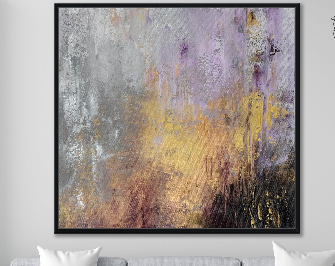 Textured Abstract Painting, Oversize Modern Wall Art Print - Image 4