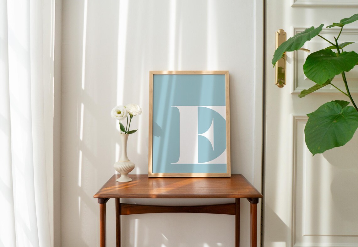Letter E Alphabet Wall Decor, Nursery Letter Art - Image 2