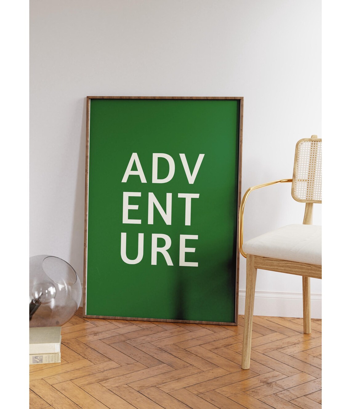 Bold Green Stacked Adventure Typography Minimalist Quote Poster - Image 4