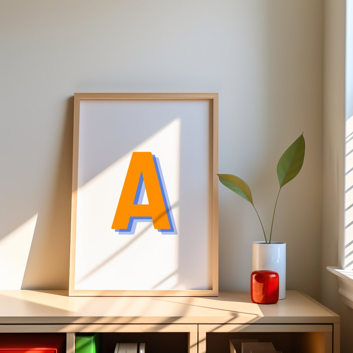 Letter A - Retro 3D Monogram - Image 3