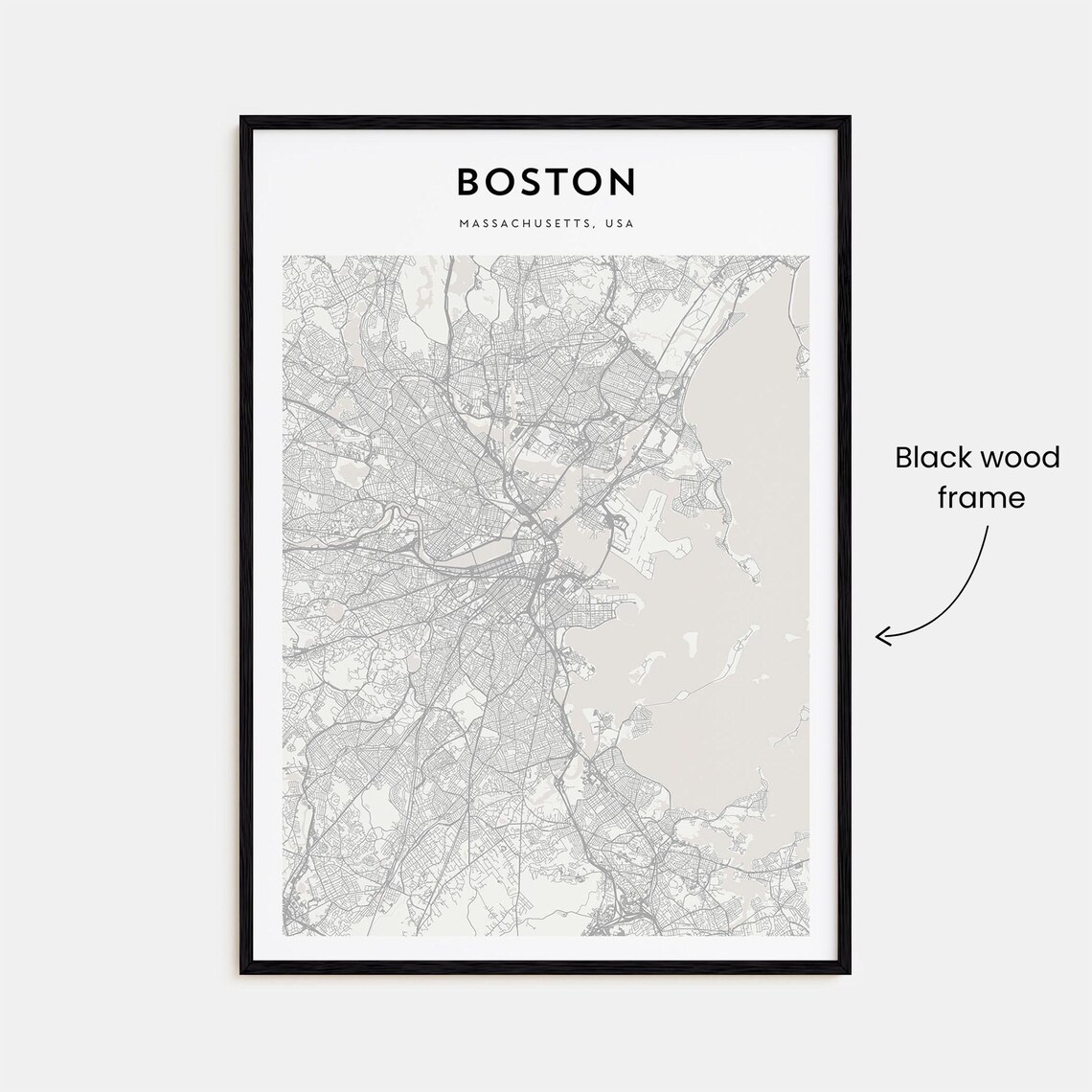 Boston Personalized Map Poster, Travel Wall Art - Image 3