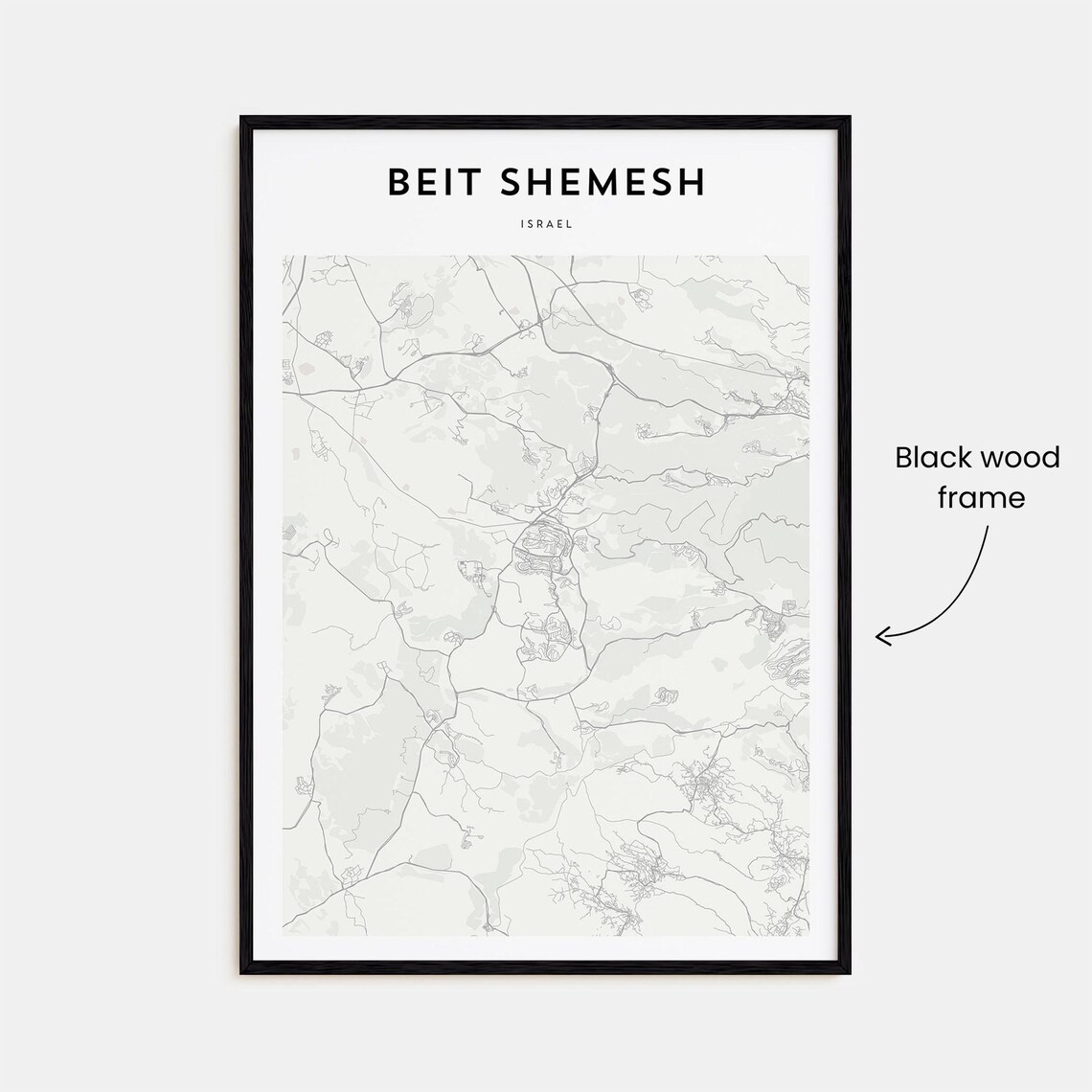 Beit Shemesh Personalized Map Art, Travel Gift - Image 3