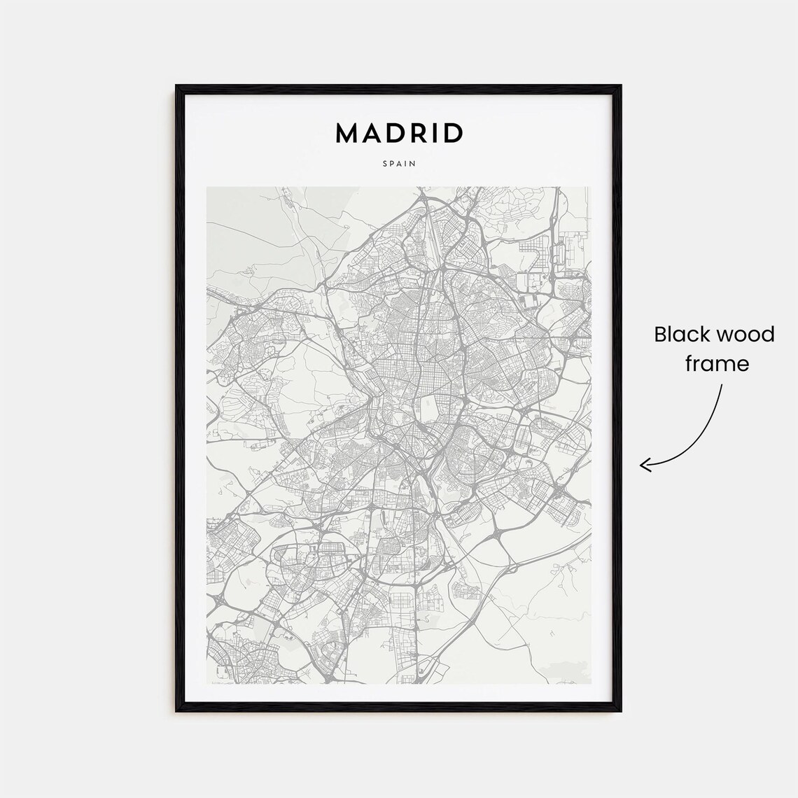 Madrid Personalized Map Art, Travel Poster - Image 3