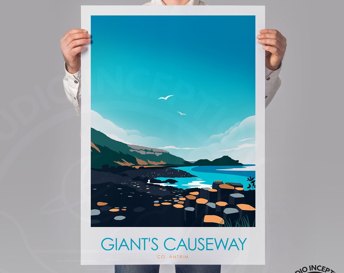 Giants Causeway Northern Ireland Wall Art Print - Image 2