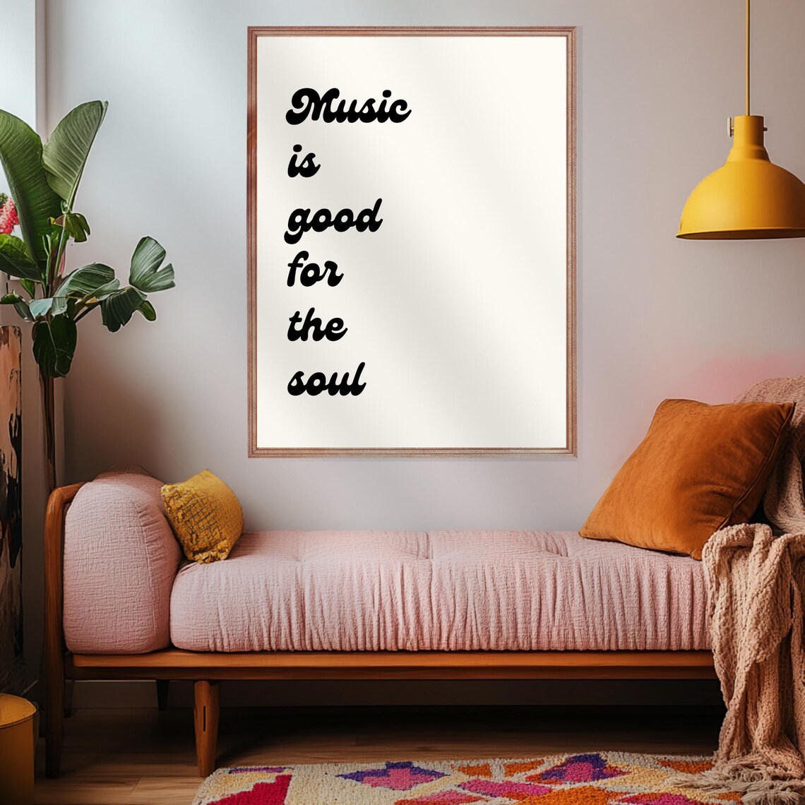 Music Is Good For The Soul, Retro Music Lover Gift - Image 2