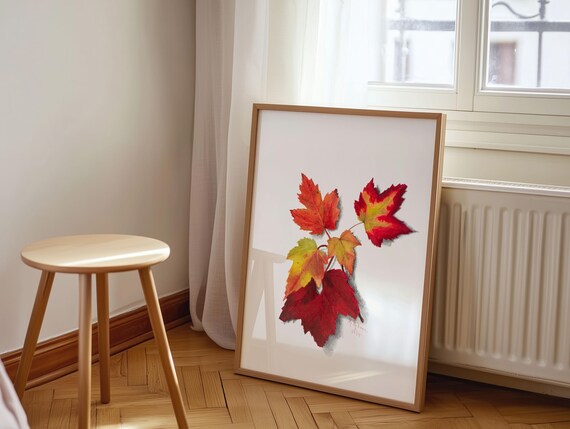 Autumn Leaves Canvas Print Mary Vaux Walcott Botanical Art