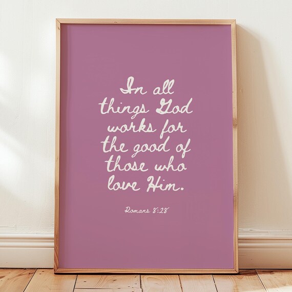 Scripture Wall Art Trendy Prints Modern Christian With Room Decor For Apartment Gifts