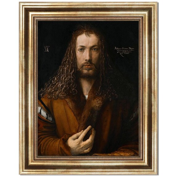 Albrecht Durer Self Portrait 1500 Fur Coat Renaissance Master Art Poster