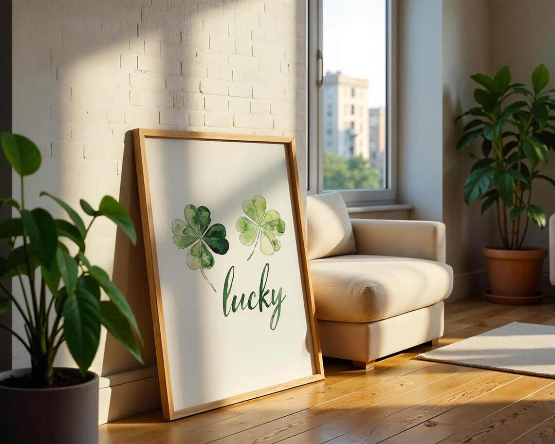 Lucky With Four Leafed Clovers, Home Decor - Image 2