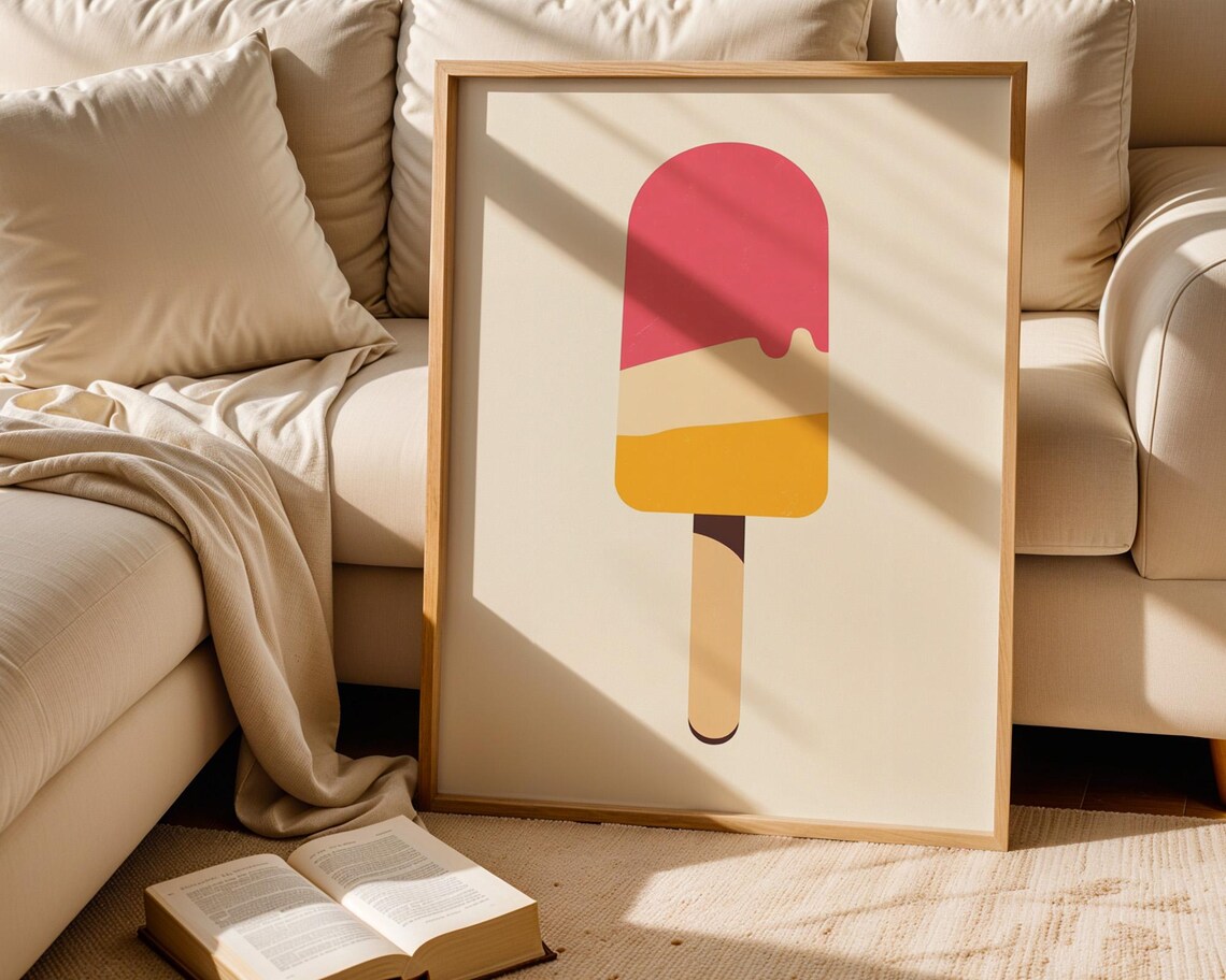Ice Popsicle Minimalist Kitchen Decor Poster - Image 6