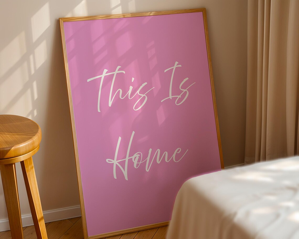 This Is Home Typography, Cozy Spaces Poster - Image 4