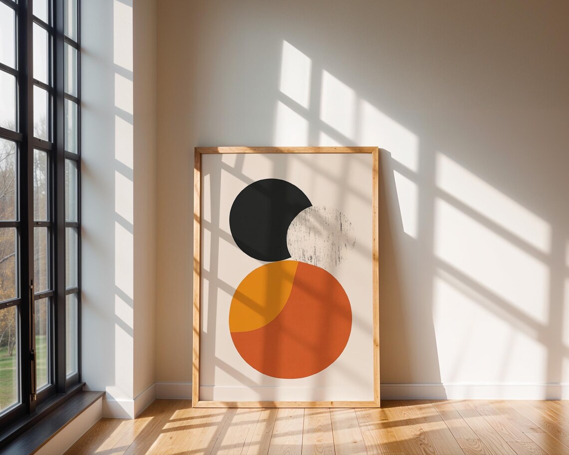 Circles Abstract Art, Home And Office Decor - Image 5