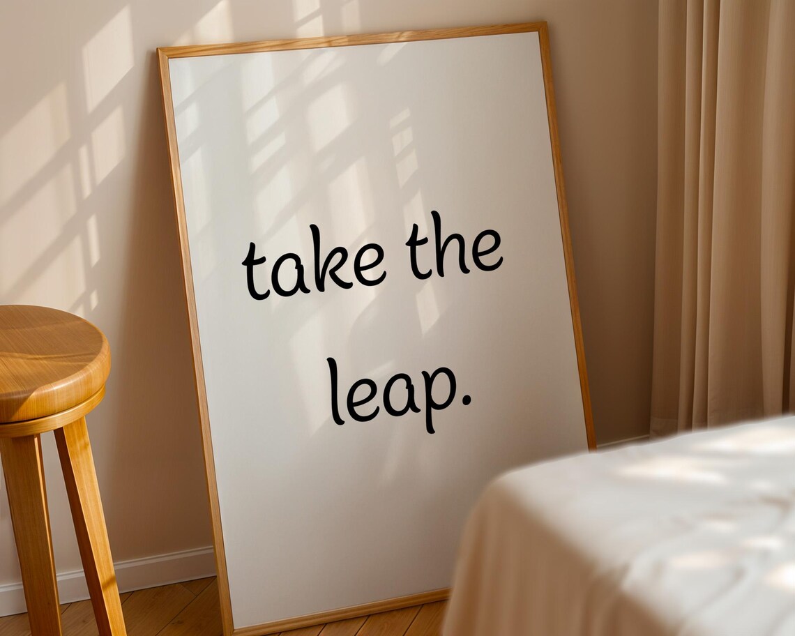 Take The Leap Motivational Poster - Image 4