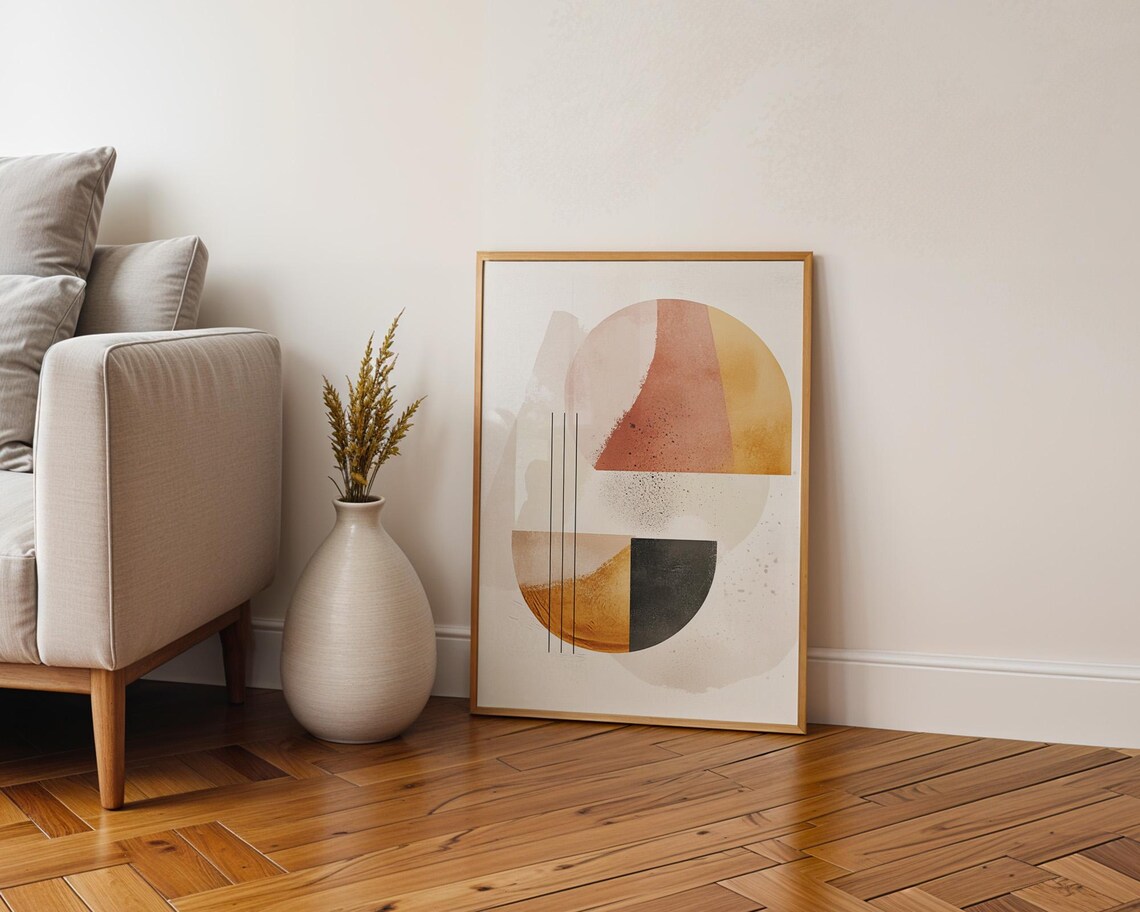 Abstract Boho Style Wall Art For Home Office - Image 4
