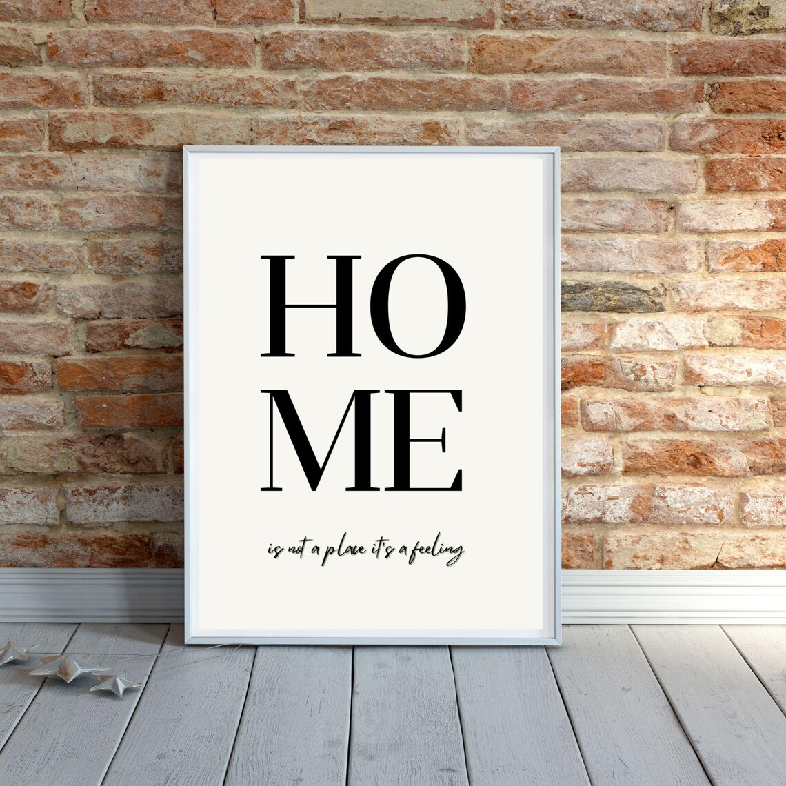 Home Typography Poster, Minimalist Quote Art Print - Image 2