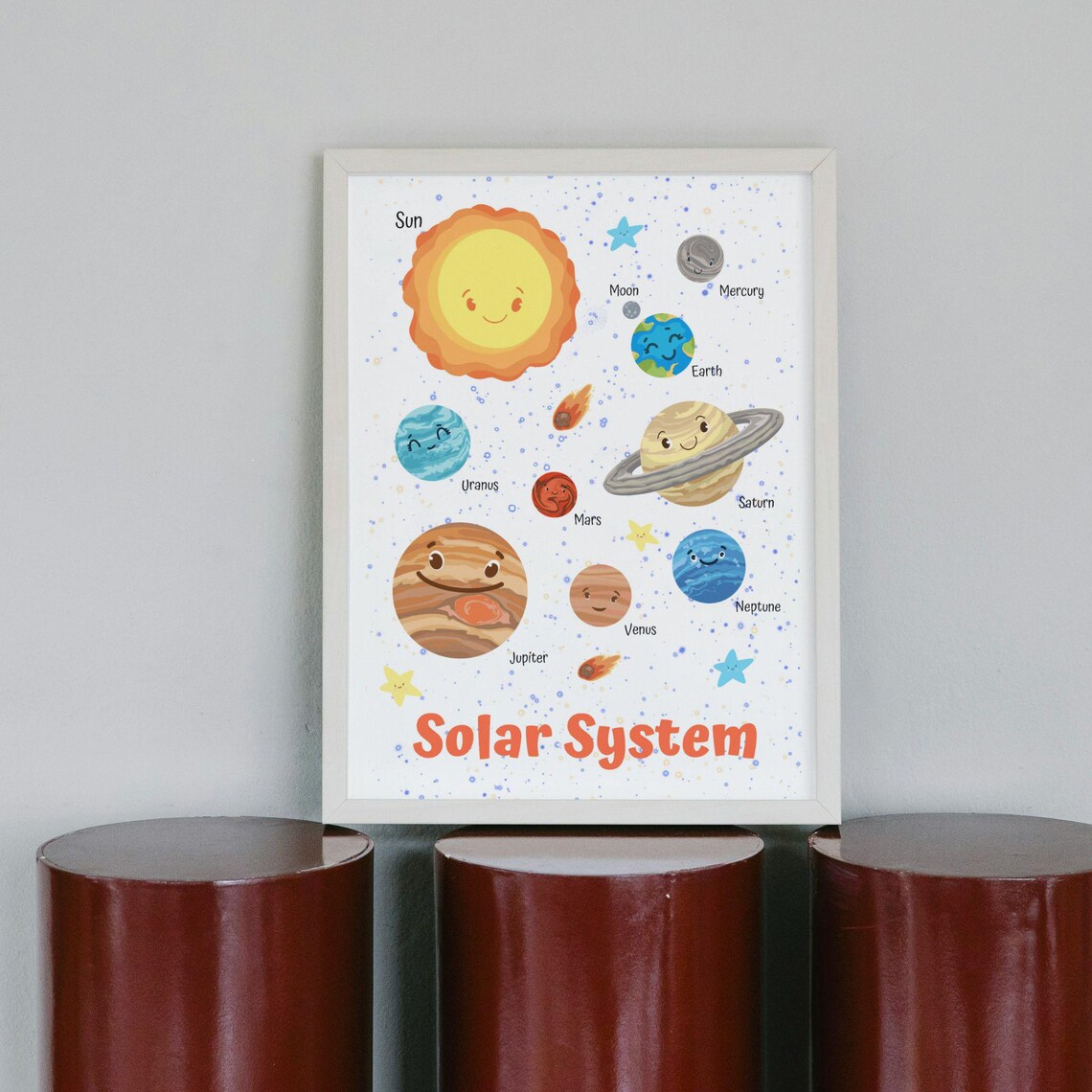 Solar System Educational Posters, Space Nursery Decor - Image 3