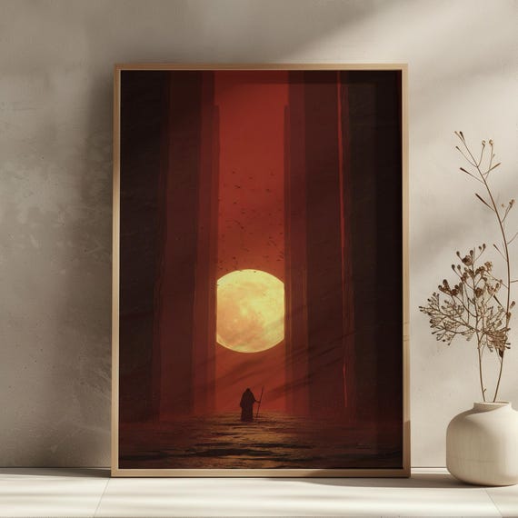 Gothic Gicle Wall Art Print Dark Surreal Artwork For Home Decor Spooky Halloween Poster Fine Witchy