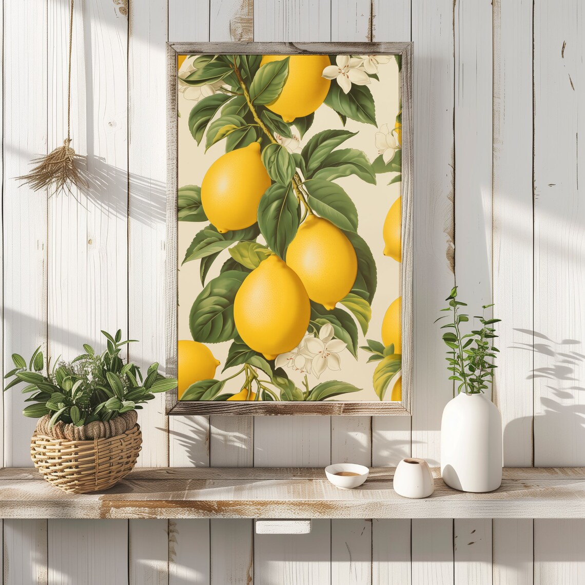 Vintage Lemons Mid-Century Botanical Art Print - Image 3