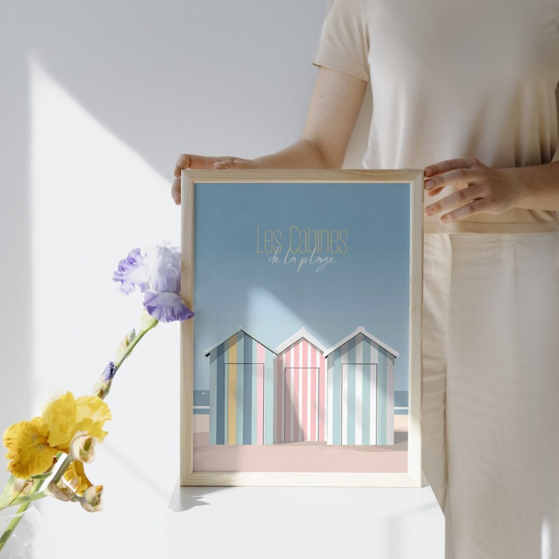 Beachy Seaside Print, Coastal Nautical Decor - Image 3