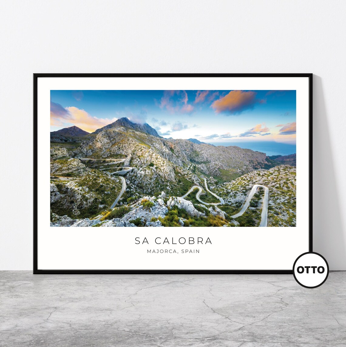 Sa Calobra, Majorca Travel Poster, Spain Landscape